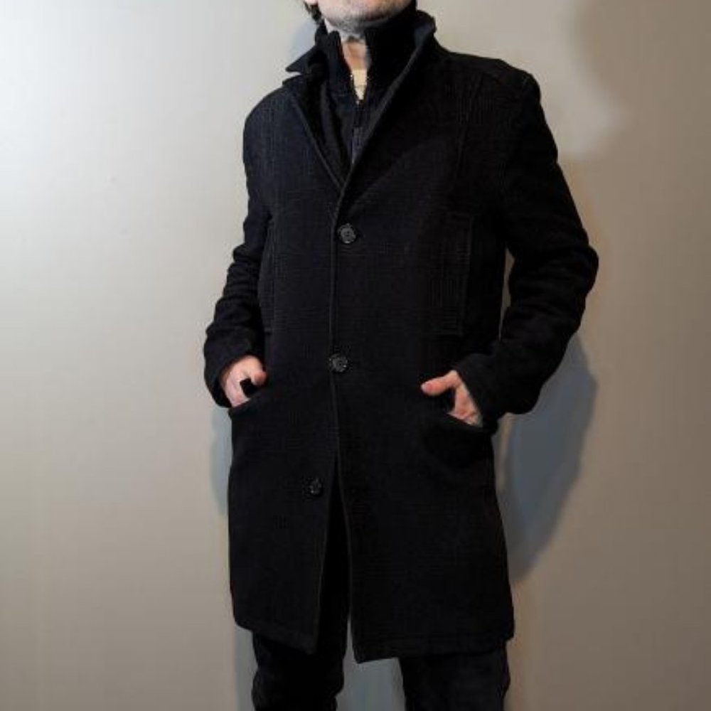 Pronto Uomo- Small- Men's Wool Top Coat